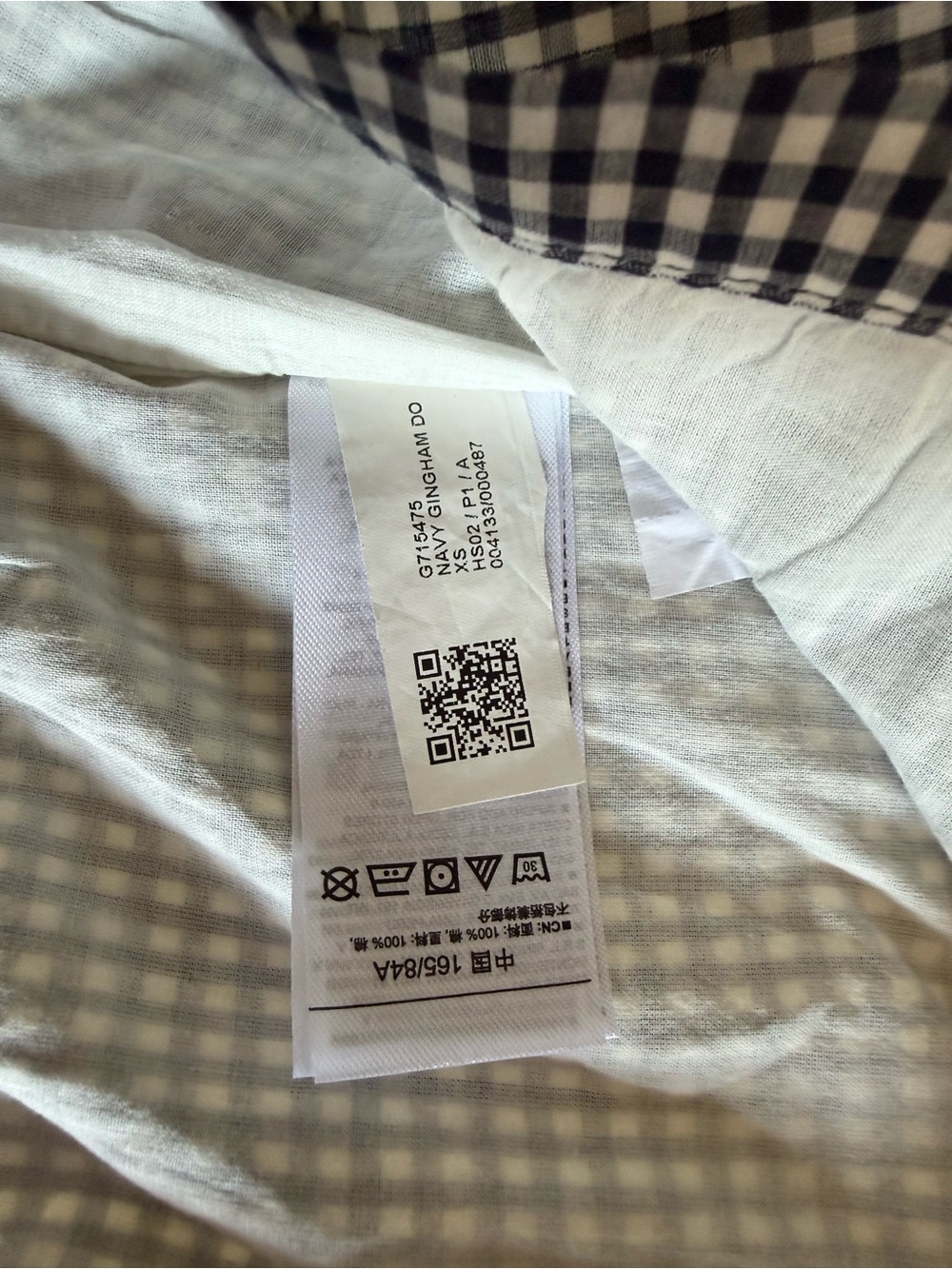 GAP Black and White Gingham Tie-Front Sleeveless Top - Picture 6 of 8